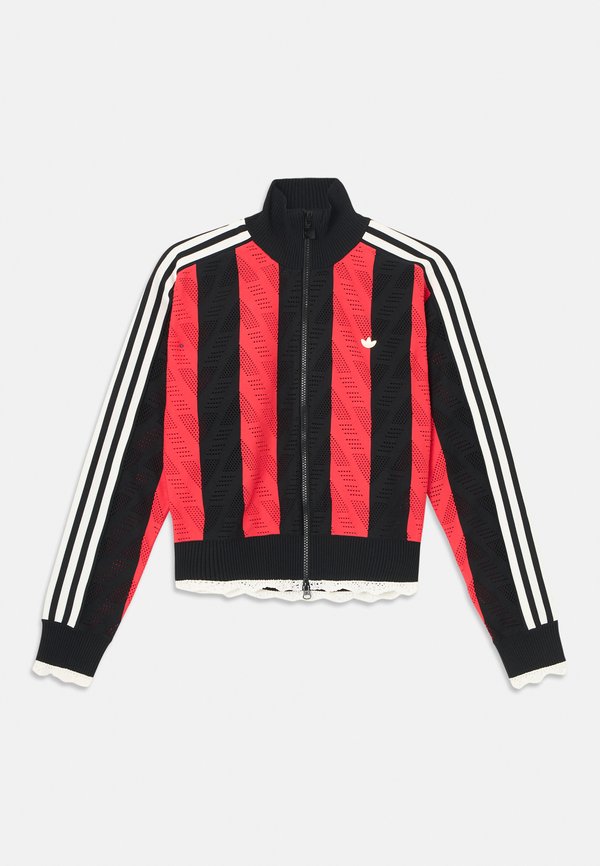 adidas Originals FIREBIRD - Cardigan - black/semi lucid red