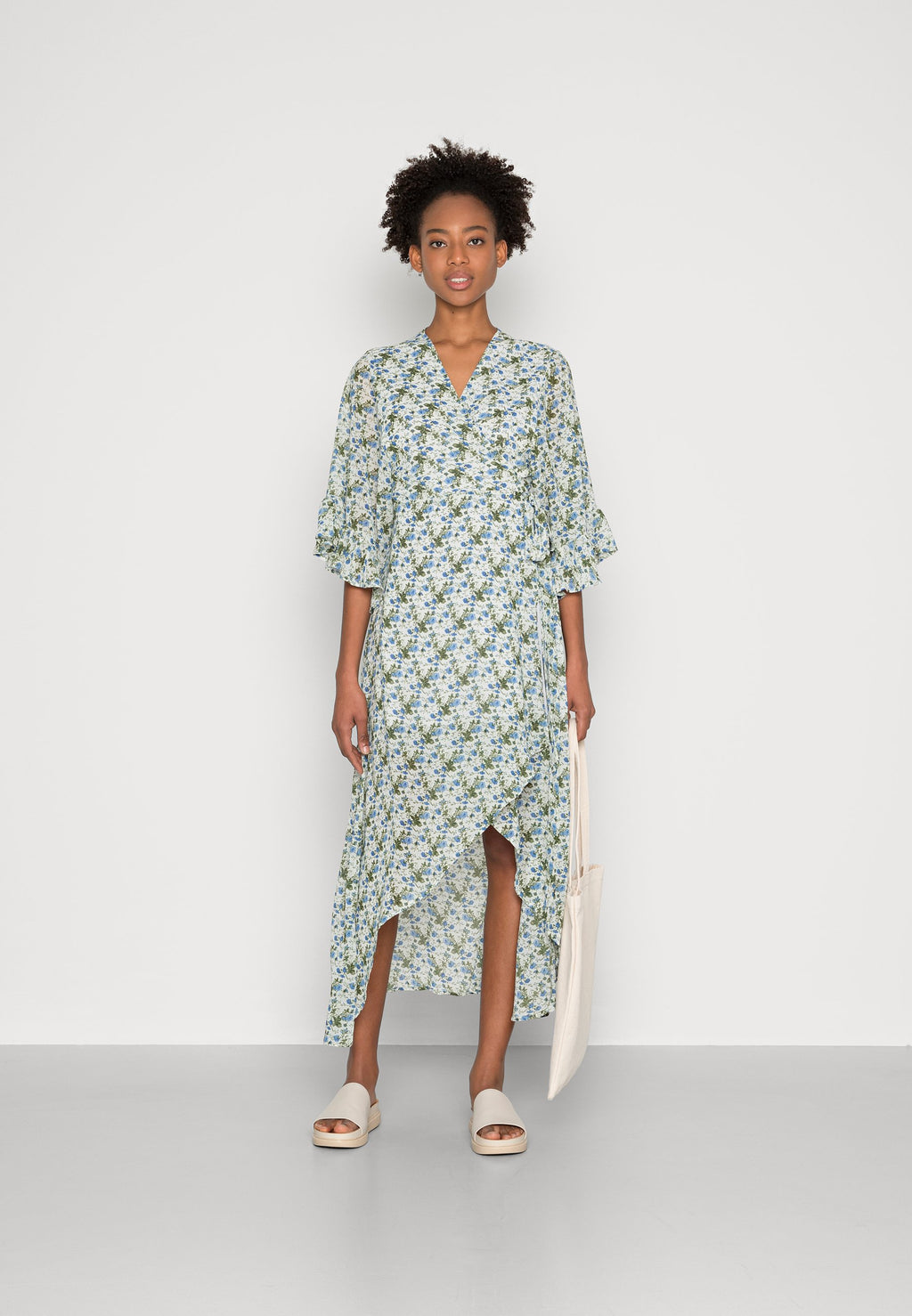 Colourful Rebel ALICE FLOWER WRAP DRESS