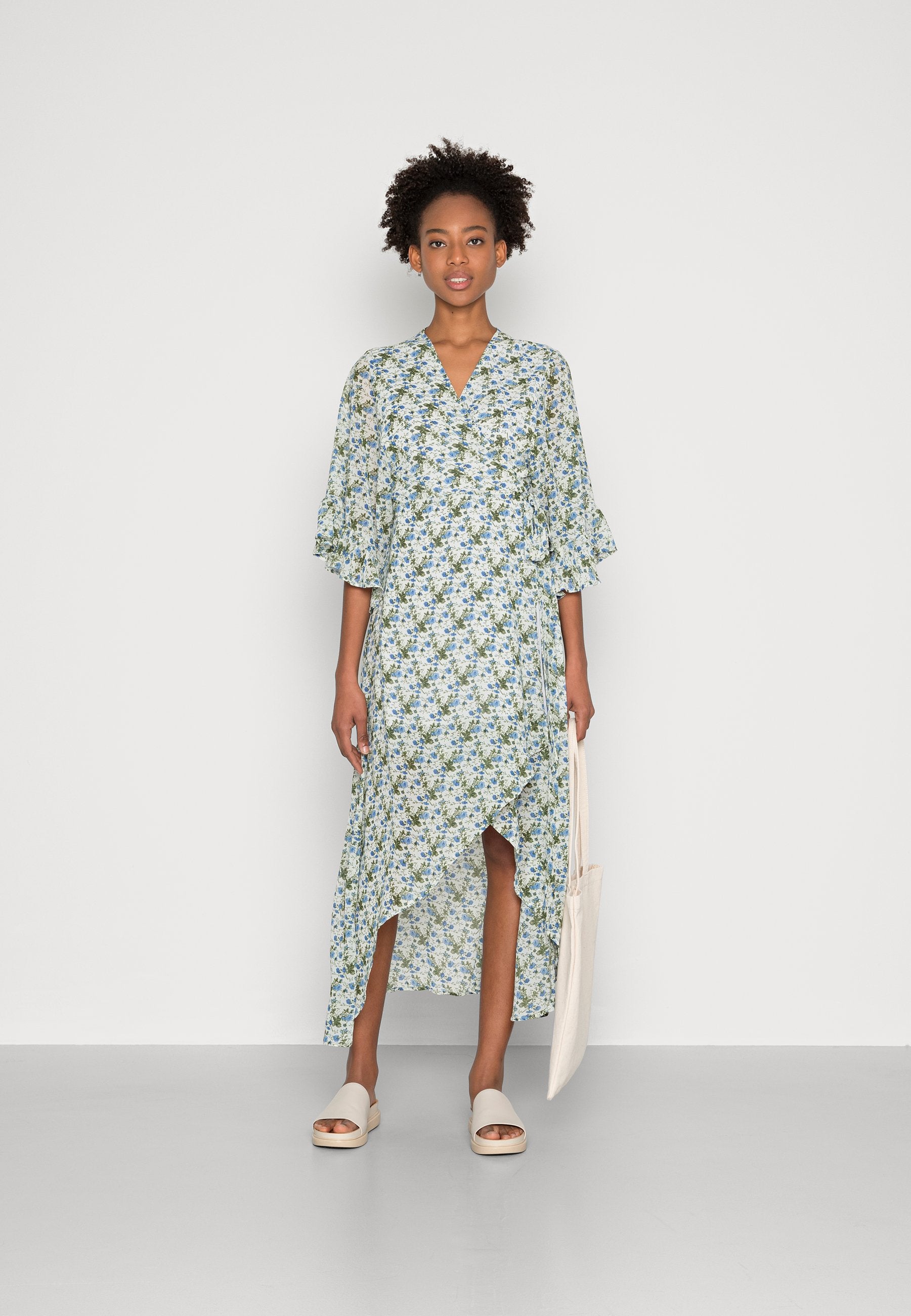 Colourful Rebel ALICE FLOWER WRAP DRESS