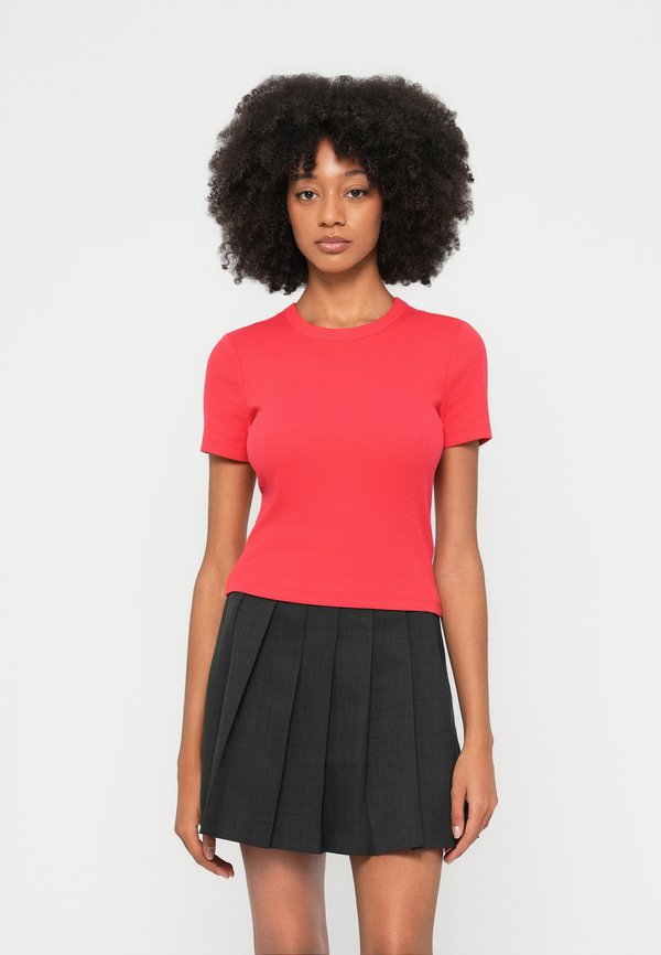 ONLY ONLVAL LIFE O NECK - Basic T-shirt - tomato puree