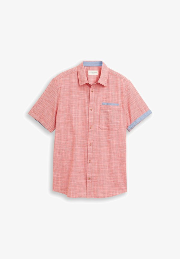 TOM TAILOR REGULAR FIT HEMD MIT KAROMUSTER - Shirt - orange red check