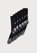 Under Armour UNISEX 6 PACK - Sports socks - ultimate black/steel-coloured