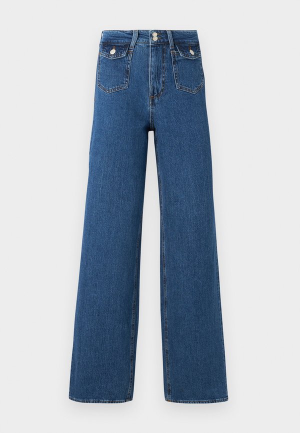 Vero Moda Wide-fit VMTESSA High rise Wide Fit - Cropped - Wide Leg - medium blue