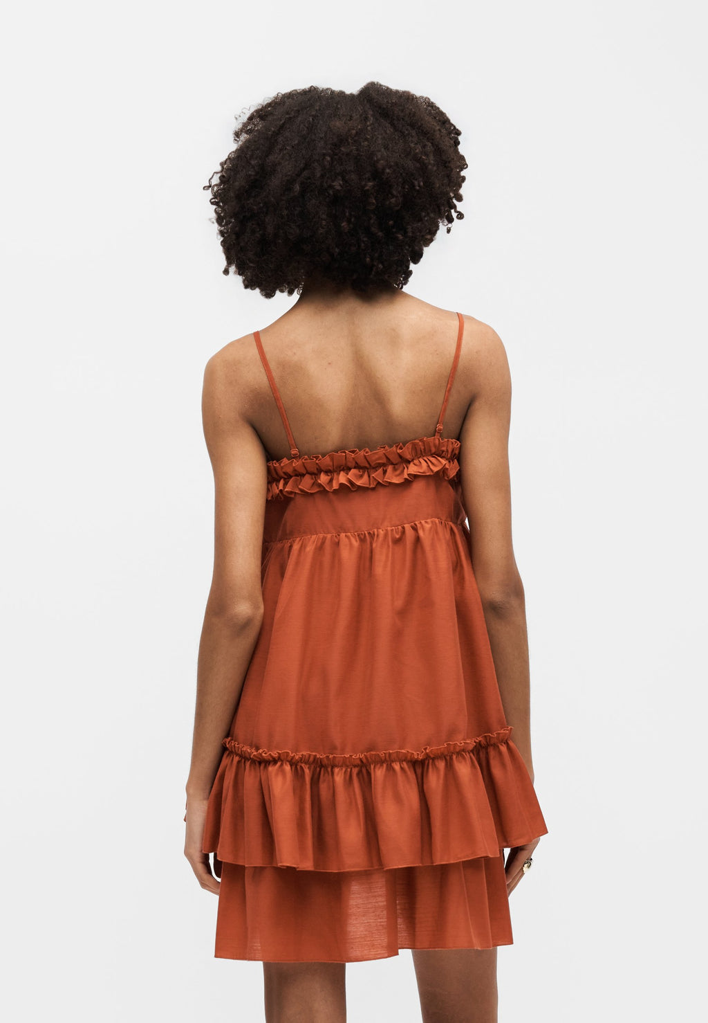 Topshop FRILL MIDI DRESS