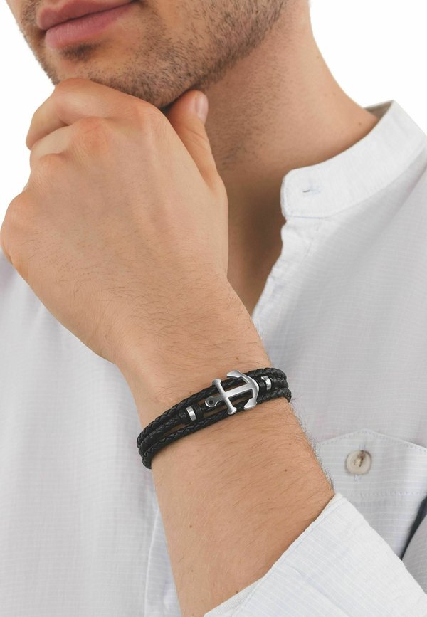 TOM TAILOR IDENT ANKER - Bracelet - schwarz