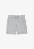 TOM TAILOR TOM TAILOR HOSEN & CHINO CHINO BERMUDA SHORTS MIT KORDELZUG - Shorts - delicate navy white stripe