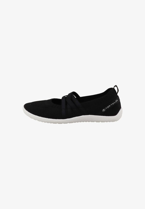 TOM TAILOR Ankle strap ballet pumps - black
