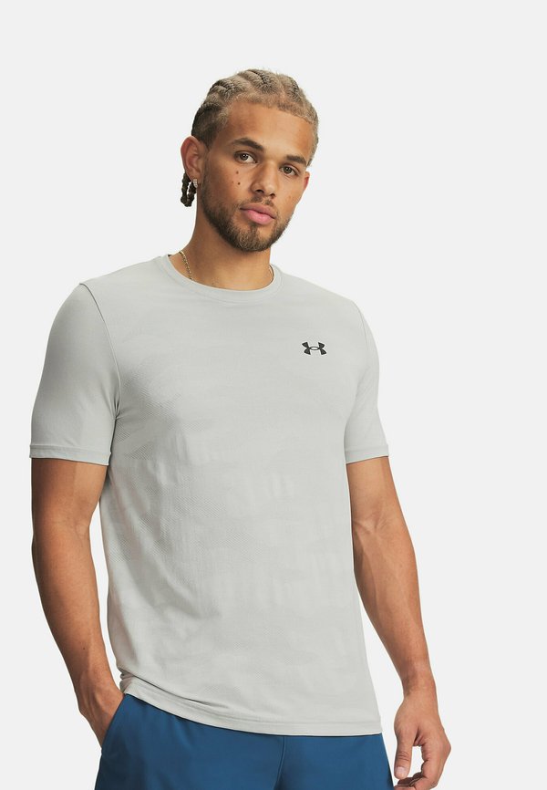 Under Armour VANISH ELITE SEAMLESS CAMO - Sports T-shirt - titanium coloure