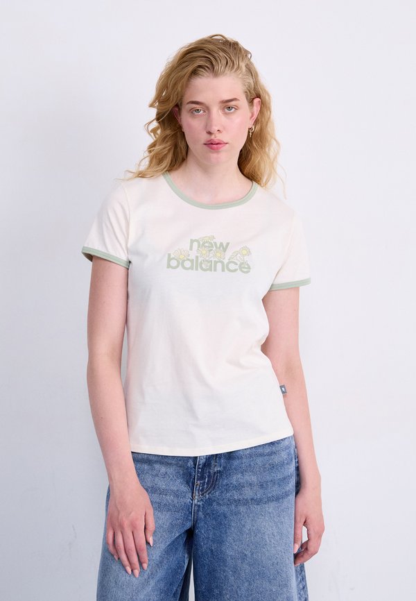 New Balance RINGER - Print T-shirt - white