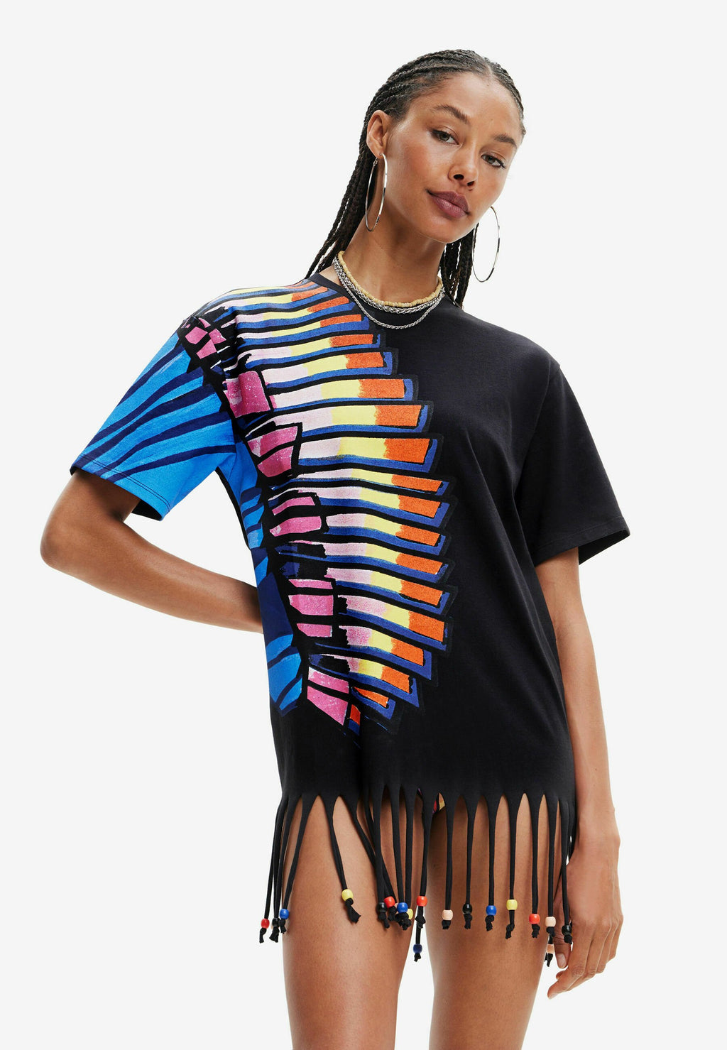 Desigual OVERSIZE BEADED TROPICAL