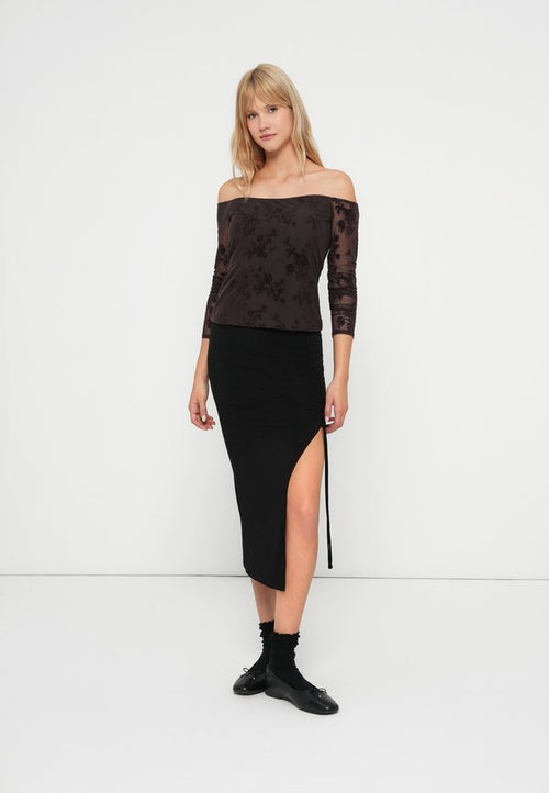 Abercrombie & Fitch FLOCKED FLORAL