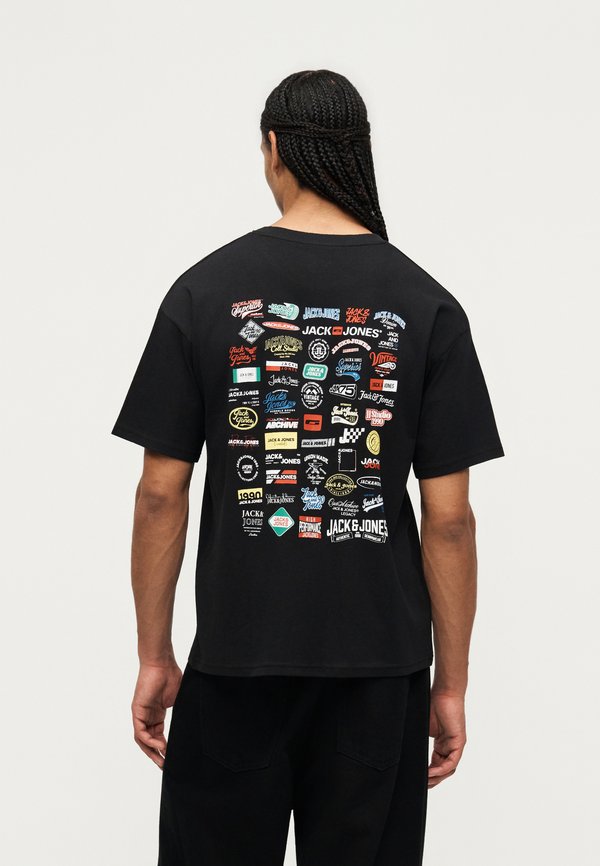 Jack & Jones JJLEGACY TEE CREW NECK - Print T-shirt - black