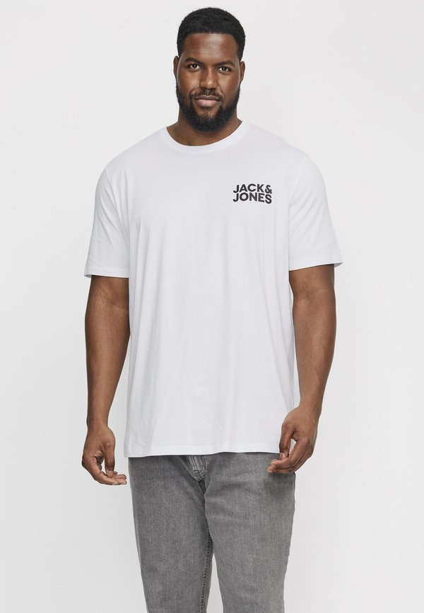 Jack & Jones JJECORP LOGO TEE O NECK - Print T-shirt - white