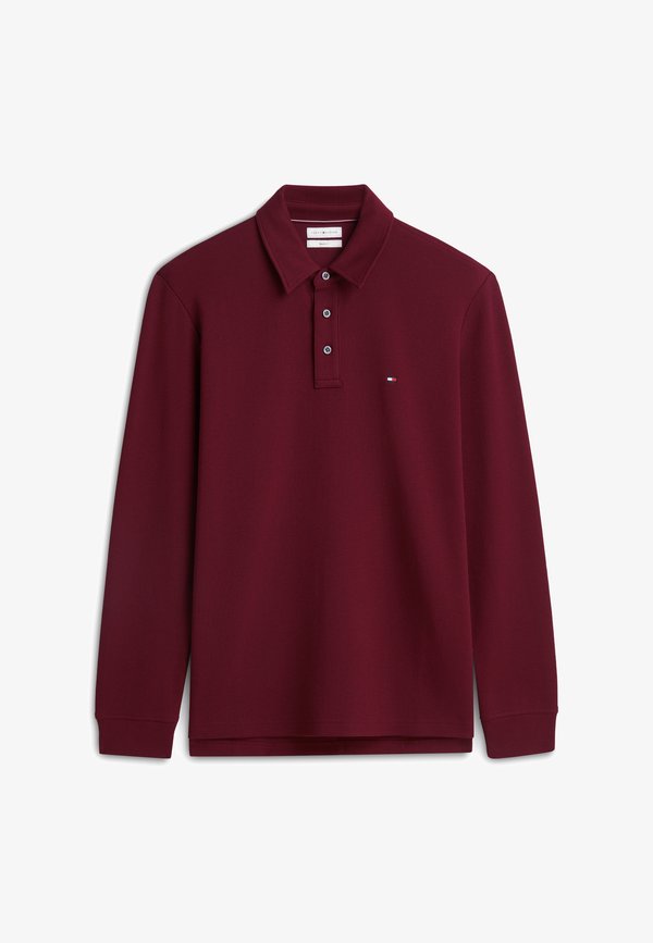 Tommy Hilfiger WAFFLE - Long sleeved top - burgundy