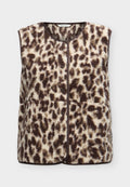 TOM TAILOR SWEATVEST - Waistcoat - beige java brown