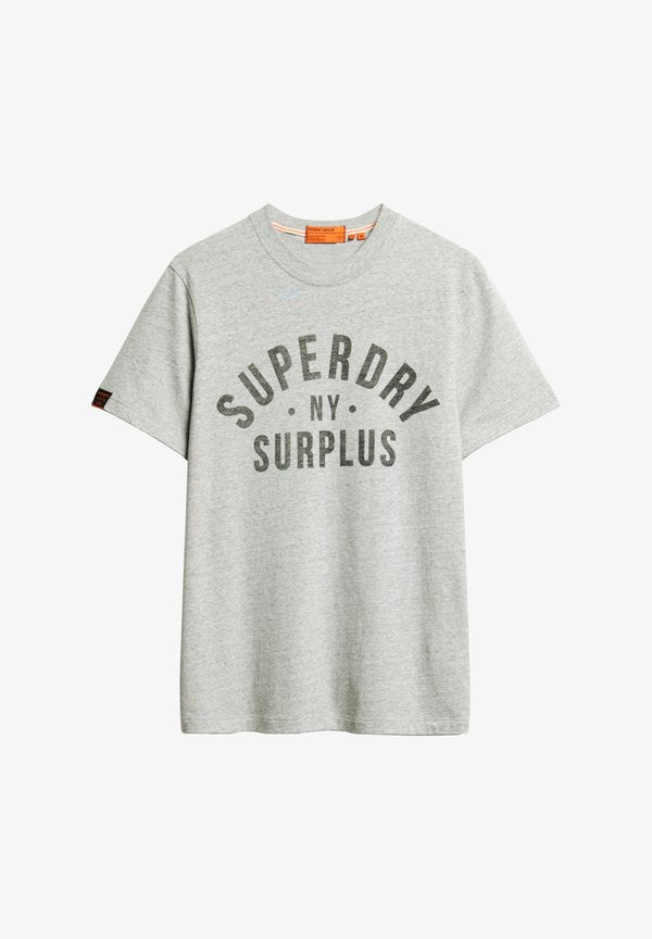Superdry & Co Print T-shirt - surplus grey grindle