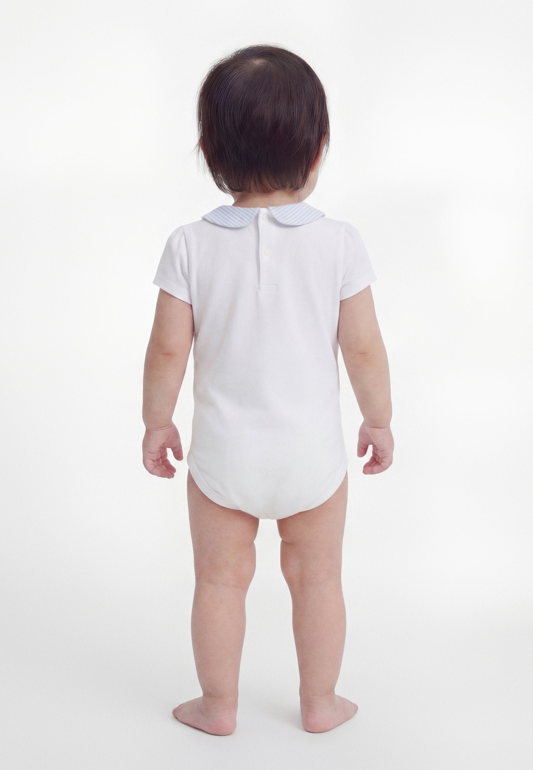 HEART EMBROIDERY ITHACA STRIPE COLLAR BODYSUIT Media 3