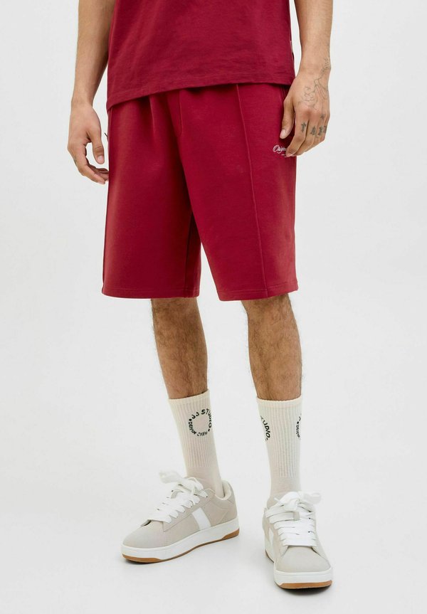 Jack & Jones Sweat Wide Leg Fit - Shorts - tibetan red
