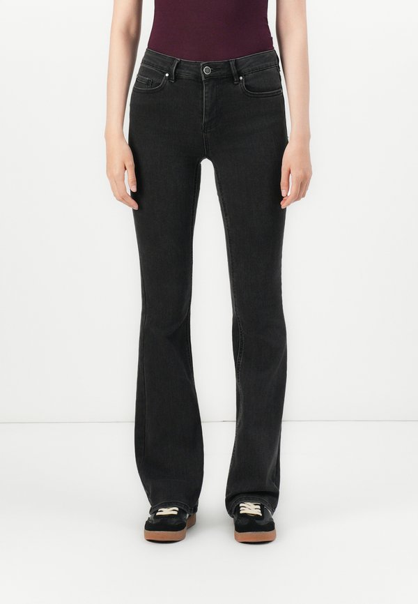 Vero Moda Flared fit VMFLASH Mid rise - Bootcut jeans - black