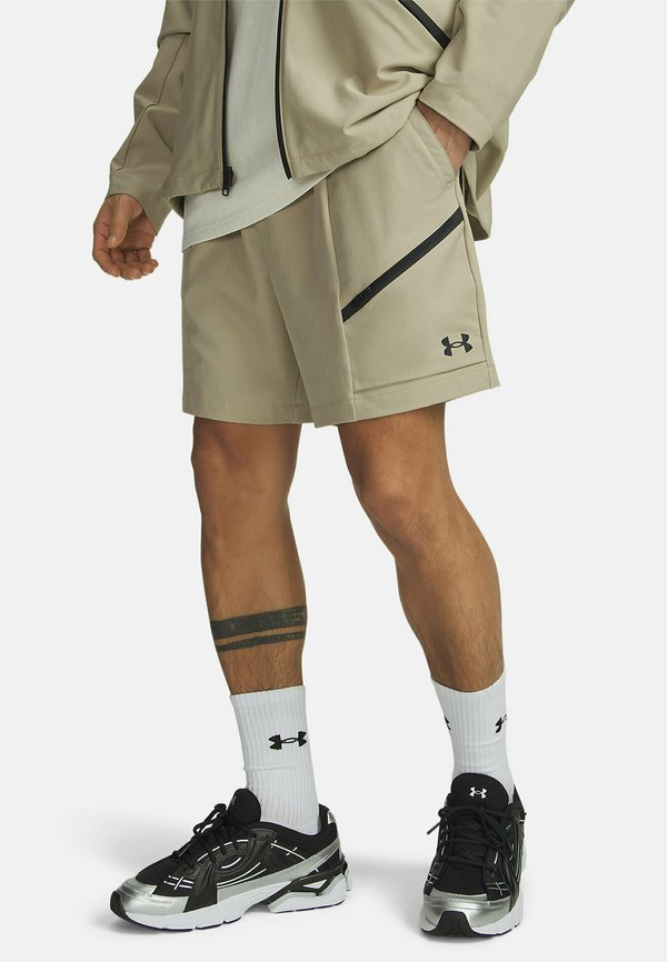 Under Armour UNSTOPPABLE WOVEN - Sports shorts - city khaki