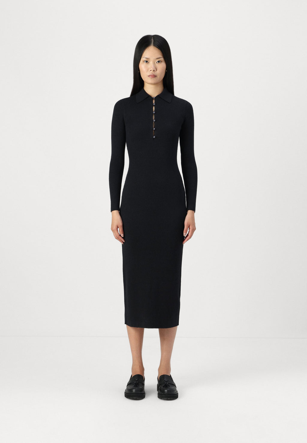 Abercrombie & Fitch COLLARED SWEATER DRESS