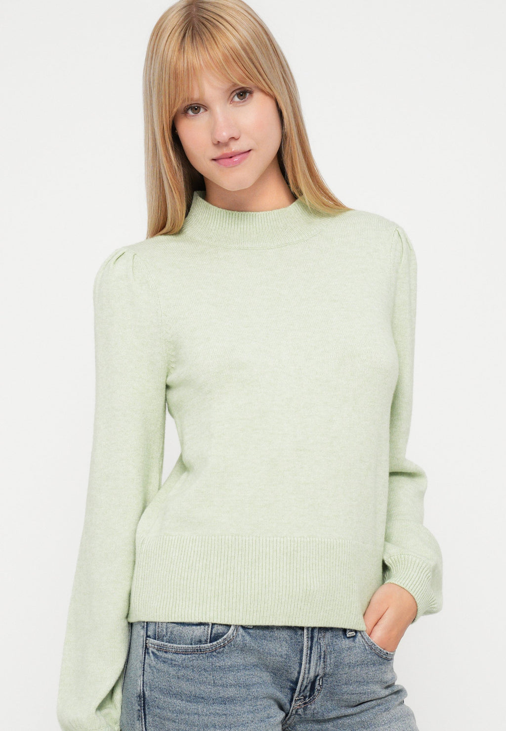 VILA VIRIL TURTLE-NK BALLOON L/S TOP - NOOS