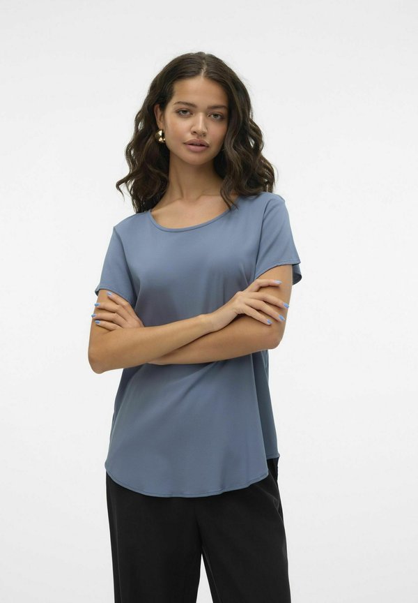 Vero Moda VMBELLA - Basic T-shirt - china blue