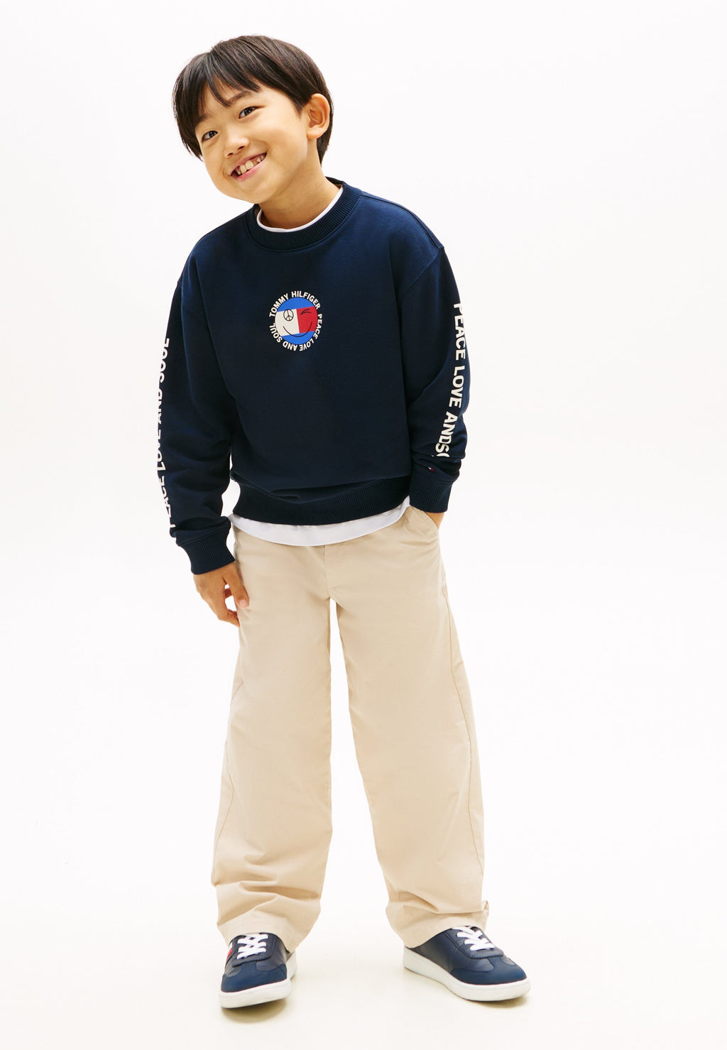 SMILEY FLAG BACK LOGO TERRY SWEATSHIRT Media 2