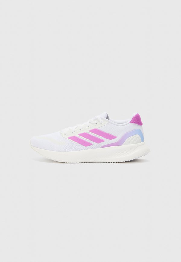 adidas Performance RUNFALCON 5 W - Road running shoes - white/purple burst/semi blue burst