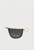 Calvin Klein EMBLEM AOP MINI POUCH CHARM - Keyring - black