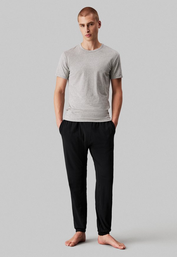 Calvin Klein Underwear 3 PACK T-SHIRTS COTTON MICRO STRETCH TEES - Undershirt - black/white/grey heather