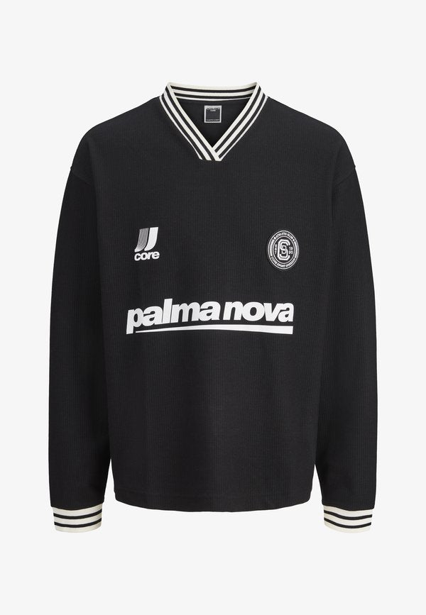 Jack & Jones CLUB FOOTBALL CREW NECK - Sweatshirt - black