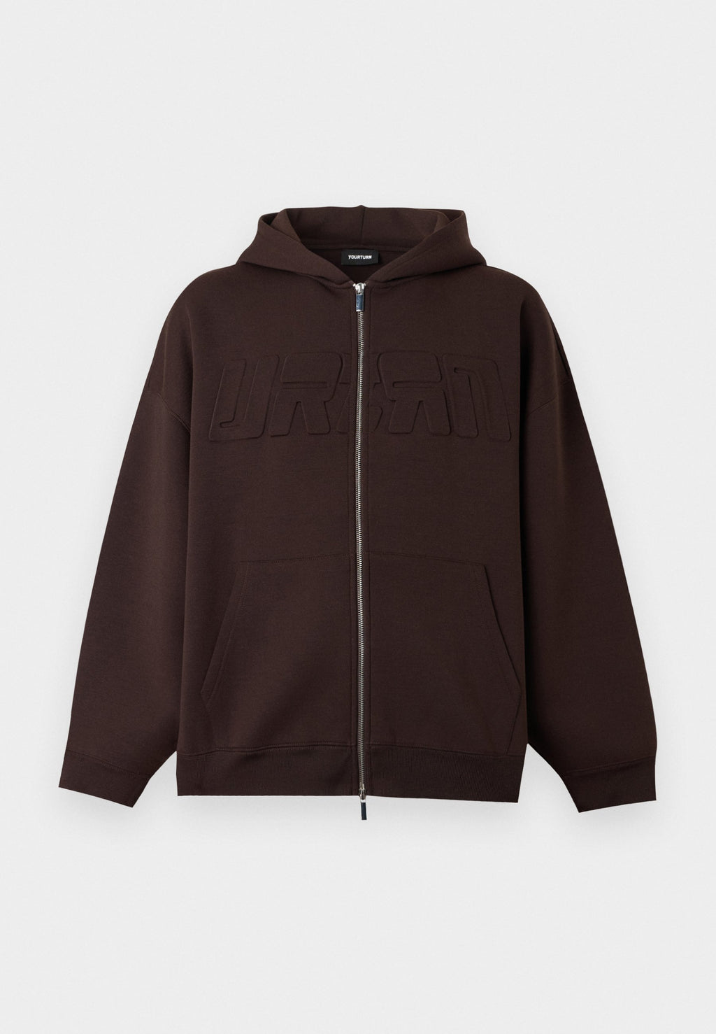 YOURTURN SCUBA BOXY FIT ZIP-UP HOODIE
