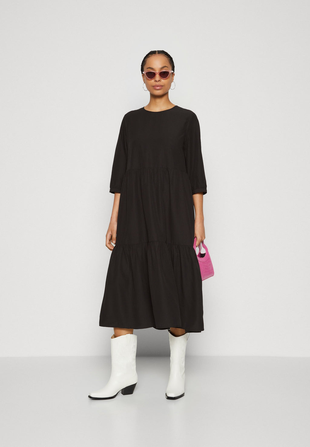 Pieces PCFLOWER MIDI DRESS