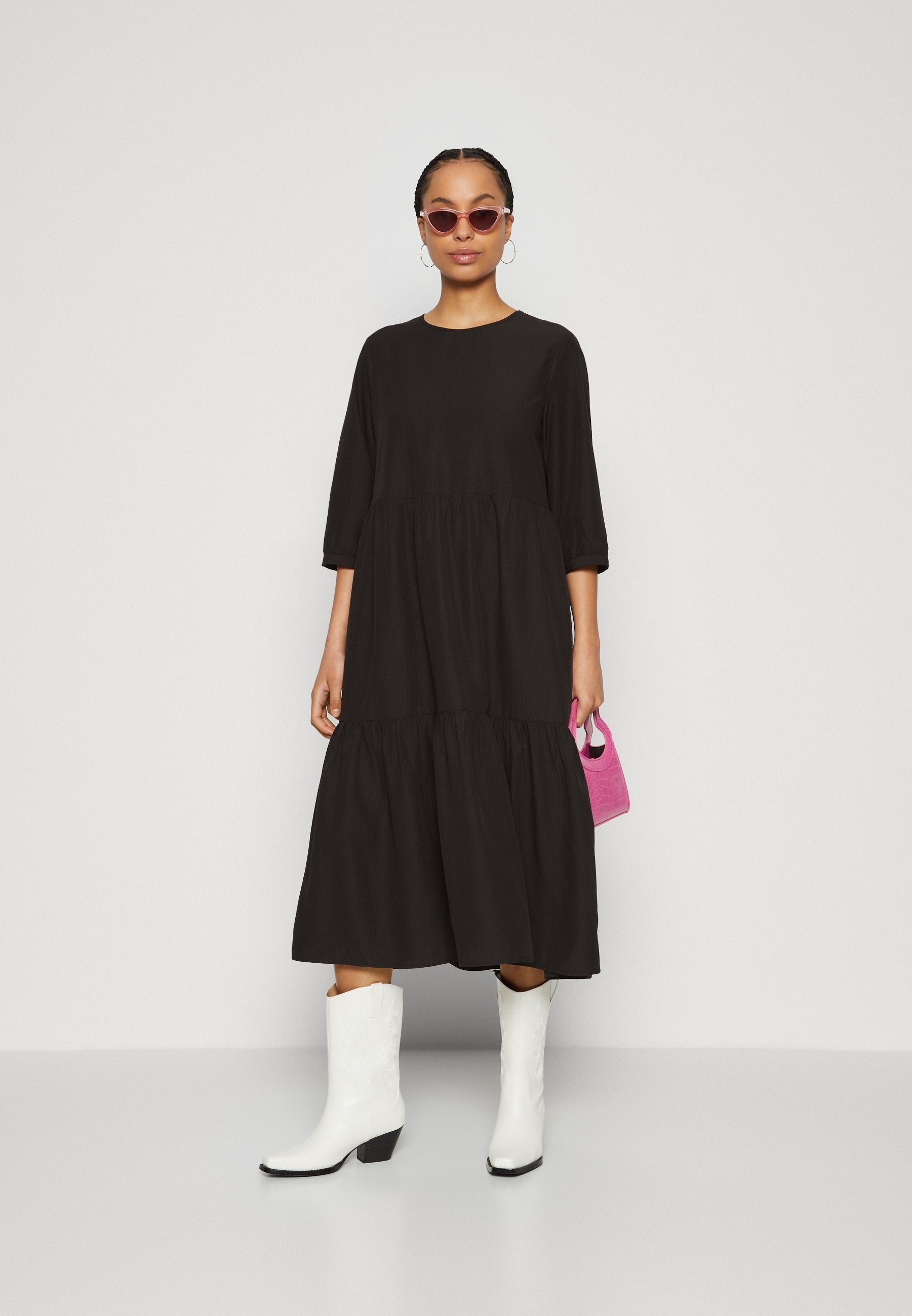 Pieces PCFLOWER MIDI DRESS