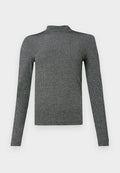 FESTIVE METALLIC SLIM LONG SLEEVE TOP Media 1