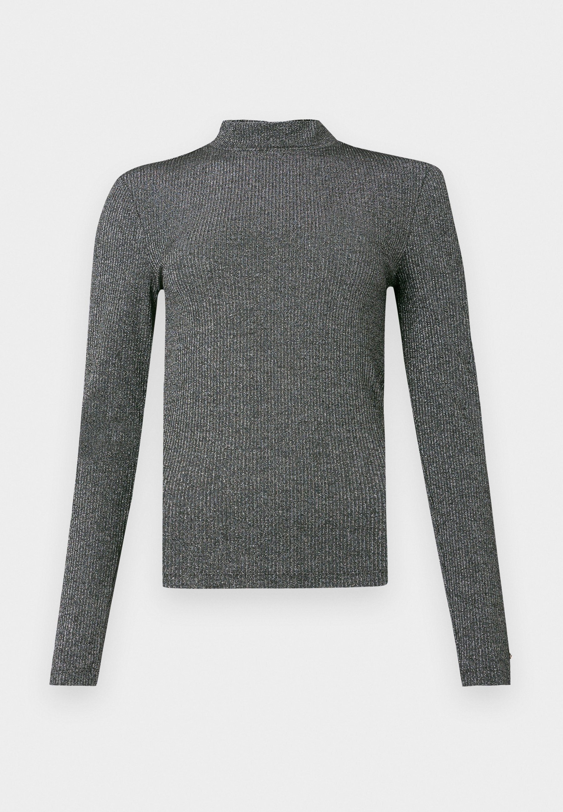 FESTIVE METALLIC SLIM LONG SLEEVE TOP Media 1