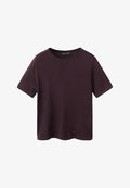 Mango Basic T-shirt - bordeaux