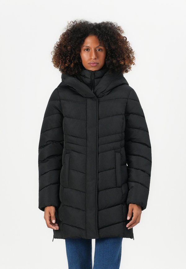 TOM TAILOR PUFFER - Winter coat - deep black