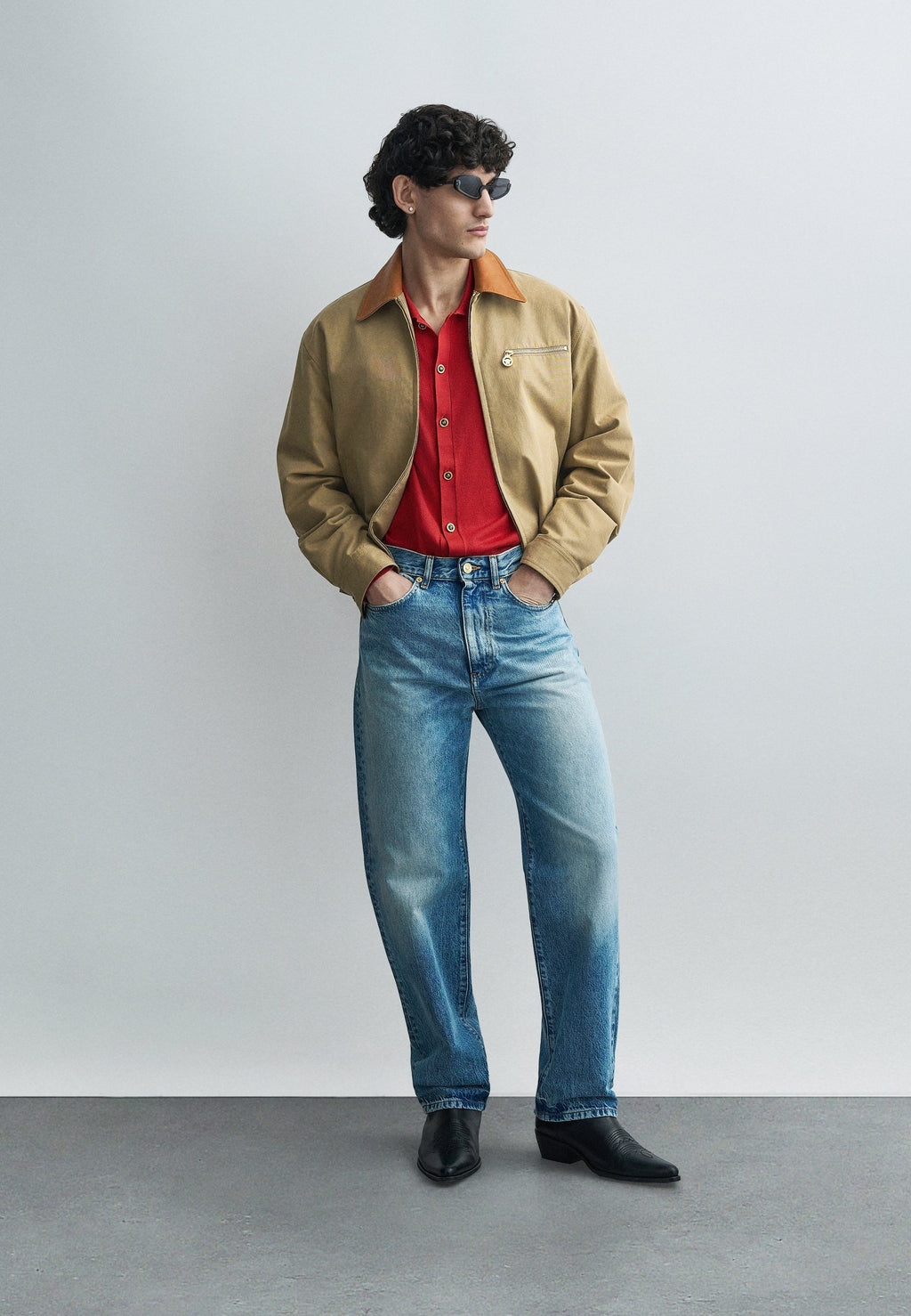 Versace BLOUSON SOFT HAND FABRIC CONTRAST