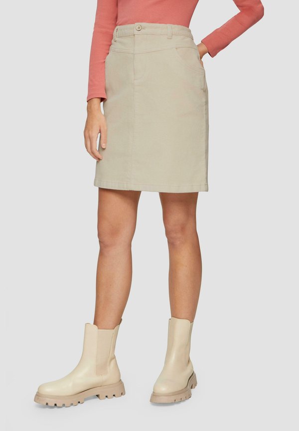 s.Oliver Pencil skirt - beige