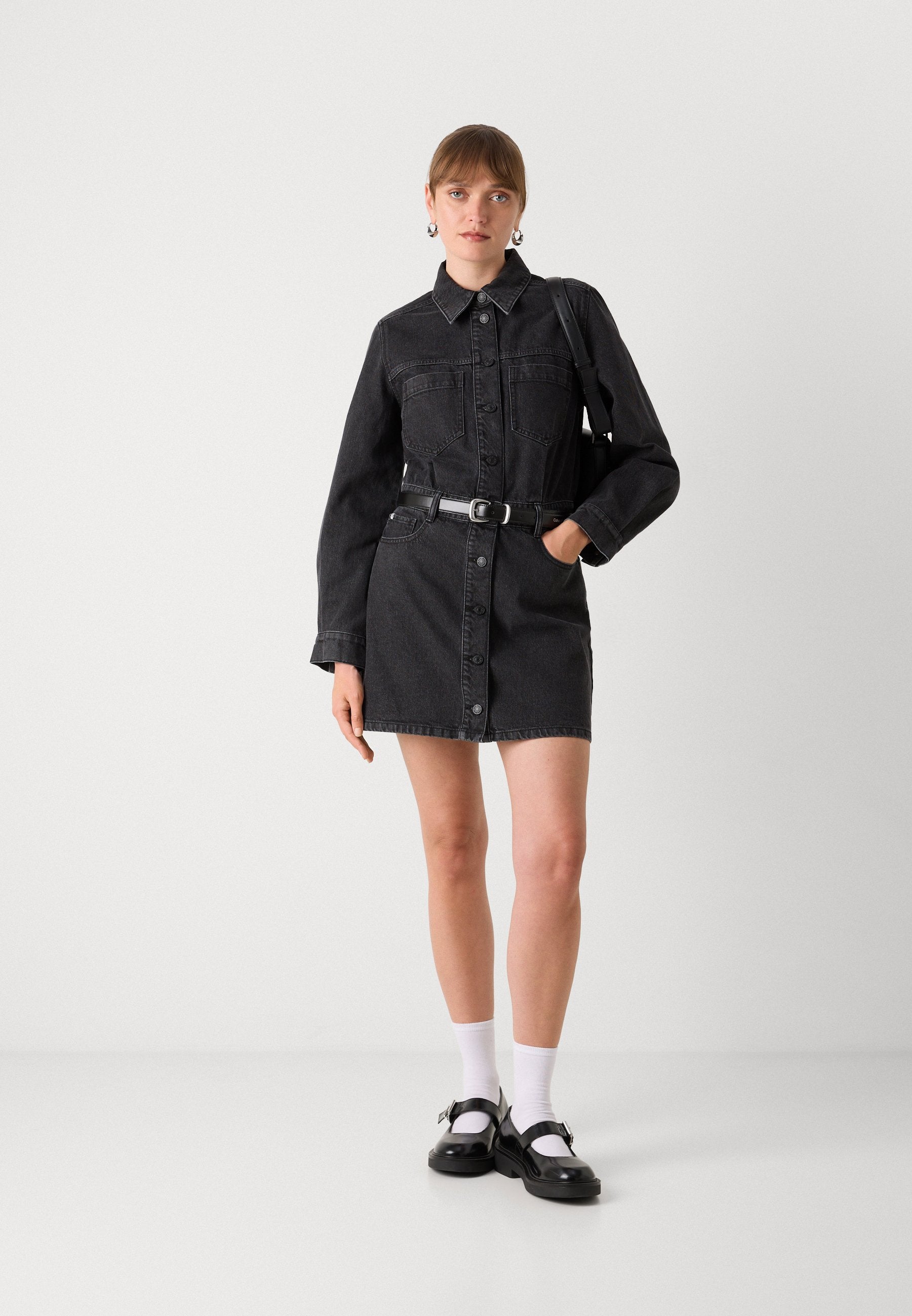 DKNY BUTTON DOWN DRESS