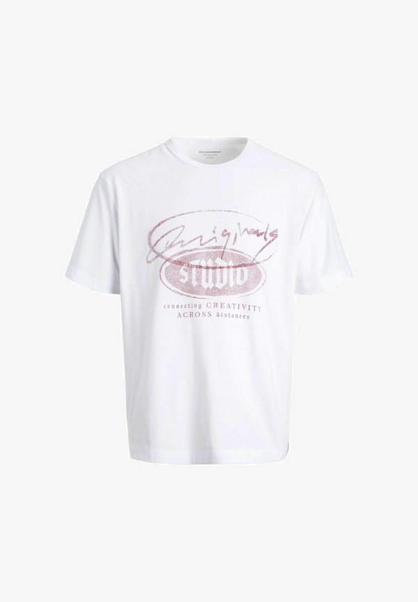Jack & Jones T- - Print T-shirt - bright white