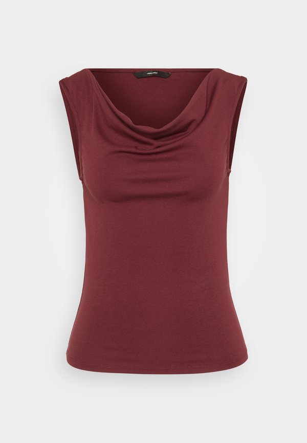 Vero Moda Tall VMJOLENE WATERFALL - Top - tawny port