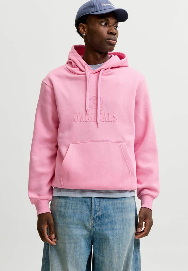 Jack & Jones JORFREDERIKSBERG MONOGRAM HOOD - Hoodie - prism pink