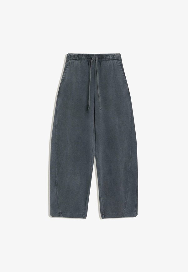 Bershka BARREL TROUSERS WITH STOPPERS 01167700 - Trousers - dark grey
