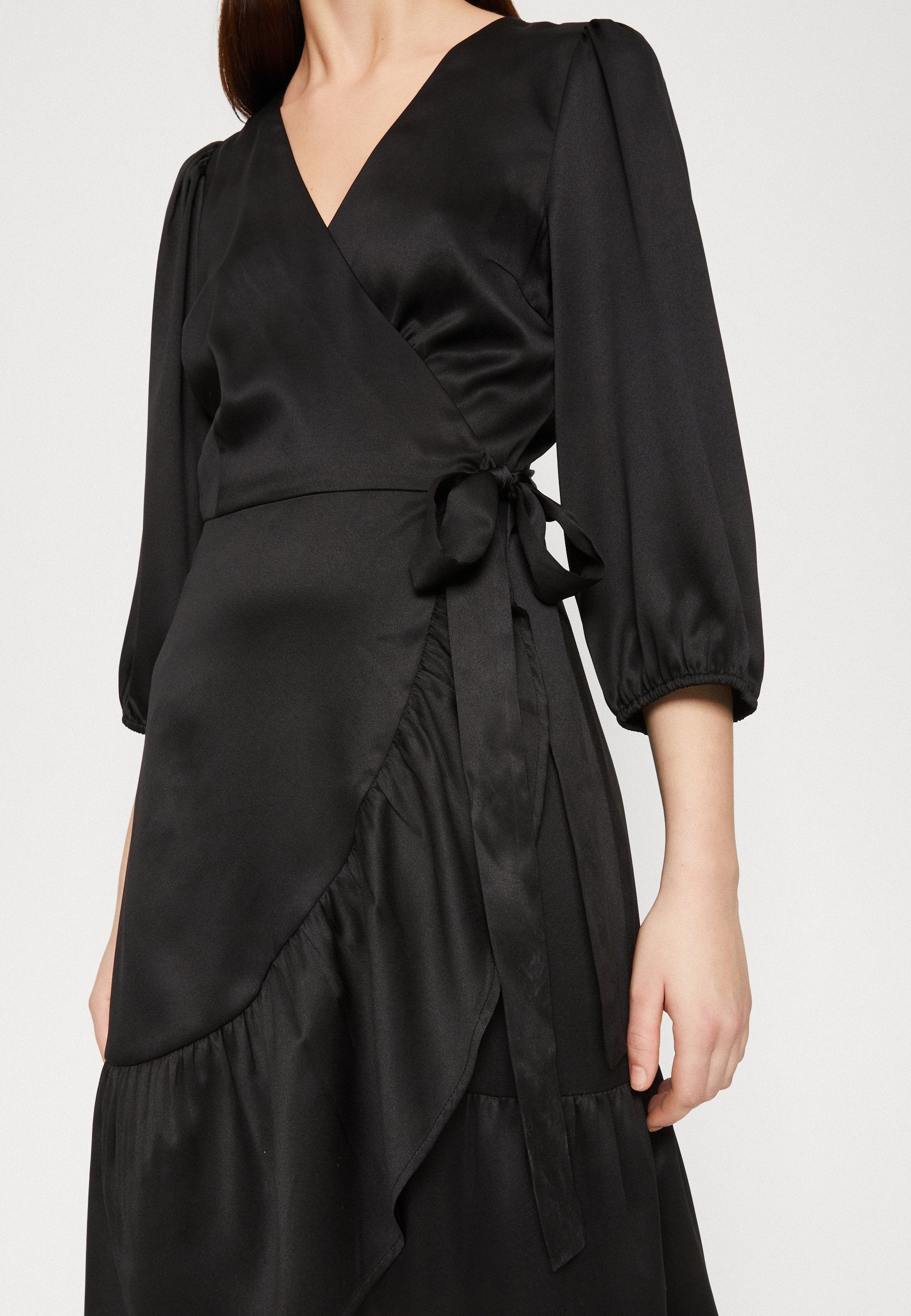 VILA VIKARI V NECK WRAP SHORT DRESS