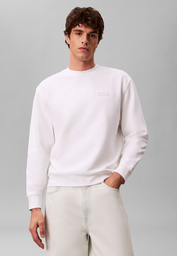 Calvin Klein Jeans BADGE - Sweatshirt - bright white