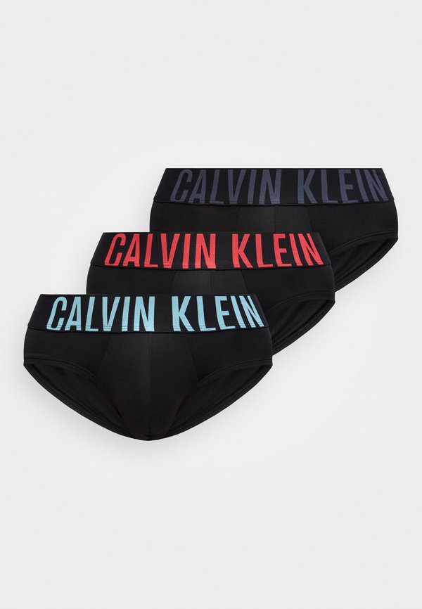 Calvin Klein Underwear INTENSE POWER 3 PACK  - Briefs - black/ombre blue