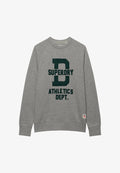 Superdry & Co SUPERDRY ATHLETIC FELT APPLIQUE CREW NECK SWEATSHIRT.. - Sweatshirt - dark vintage grey marl